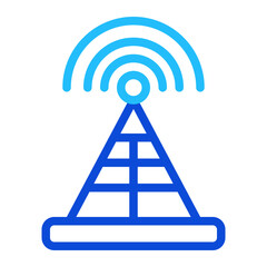 Radio Antenna Duoline Icon