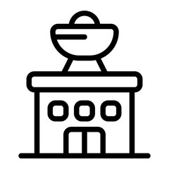Radio Station Line Icon
