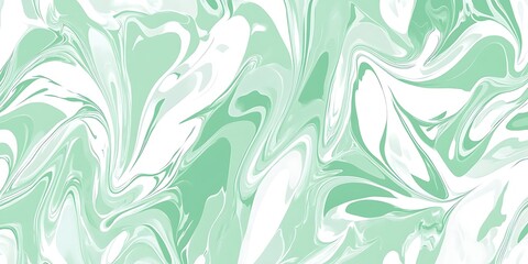 Abstract mint green and white marble texture background.
