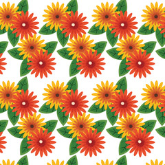 seamless pattern with flowers