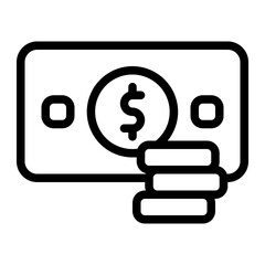 Savings Line Icon