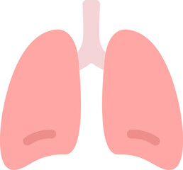 肺のアイコンのイラスト