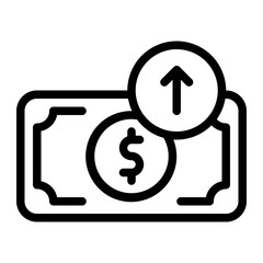 Send Money Line Icon