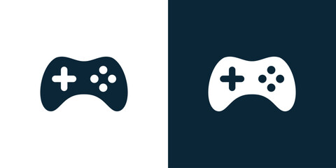 Illustration vector graphic of game logo design, joystick and heart, joystick icon. perfect for your company logo