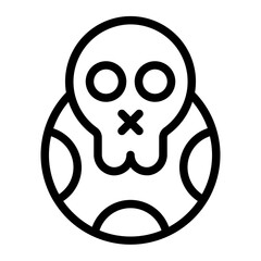 Skull Line Icon