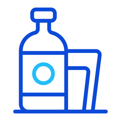 Soft Drink Duoline Icon