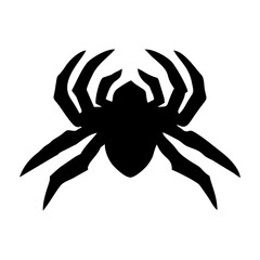 BLACK SILHOUETTE OF SPIDER INSECT