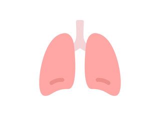 肺のアイコンのイラスト