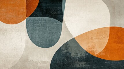 Abstract Geometric Design With Earthy Tones