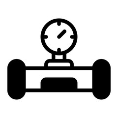 Water Meter Glyph Icon