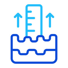 Water Level Duoline Icon