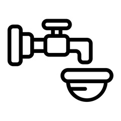 Water Scarcity Line Icon