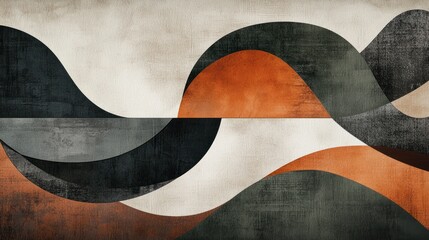 Abstract Wave Pattern Modern Art Design