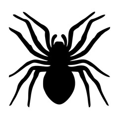 BLACK SILHOUETTE OF SPIDER INSECT