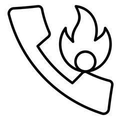 Hotline or speed dial icon to help with customer complaints