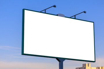Obraz premium Large billboards for outdoor advertising along the roads. Background for design. 