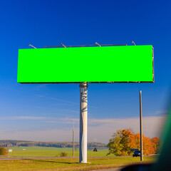 Large billboards for outdoor advertising along the roads. Background for design. 