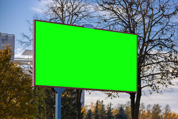 Large billboards for outdoor advertising along the roads. Background for design. 