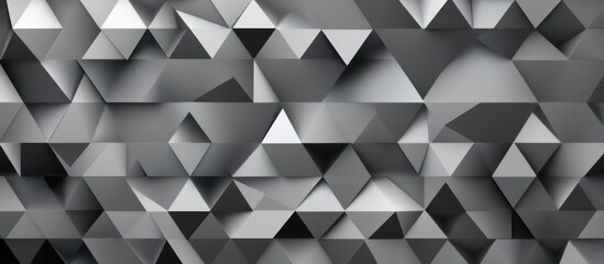 Fototapeta premium Abstract Geometric Pattern in Shades of Gray