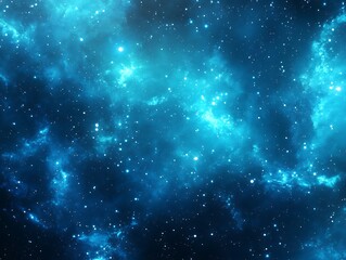 Obraz premium Stunning Digital Painting: Vividly Glowing Celestial Nebula in Deep Space. AI Generated