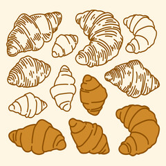 Bread and Pastry collections. Bread illustrations. Vintage Bakery Illustration Set. Bakery Collection Illustration.