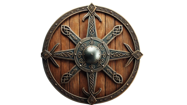 old wooden shield