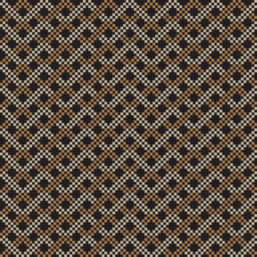 Neutral Colour Chevron Fair Isle Seamless Pattern Design