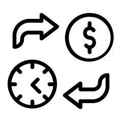 money time line icon