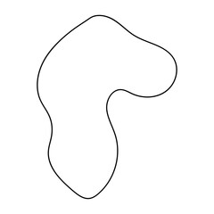 abstract blobs outline for background