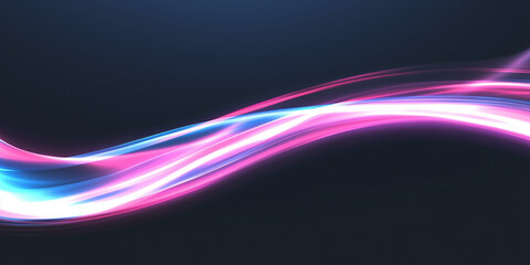 abstract blue and pink mixed light line isolated on dark background for wallpaper
