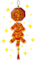 Sparkling Chinese New Year firecrackers
