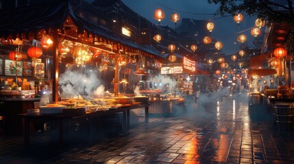 Night Market in China: A Culinary Journey Under Lanterns