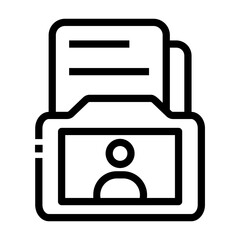 portofolio Line Icon