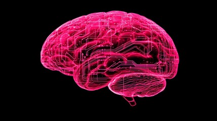 Illuminated Neural Pathways: A Glimpse into the Future of Artificial Intelligence and Cognition. Genetative AI Concept