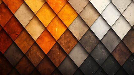 Intricate Mosaic of Geometric Shapes Showcasing Vibrant Colors and Textures for Modern Aesthetics. Genetative AI Concept