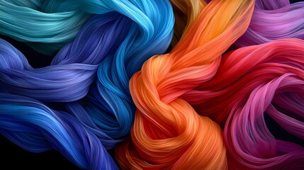 A Captivating Blend of Vibrant Colors and Textures in Surreal Abstract Design for Visual Exploration. Genetative AI Concept