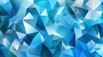 Fototapeta premium Abstract Blue Polygonal Pattern