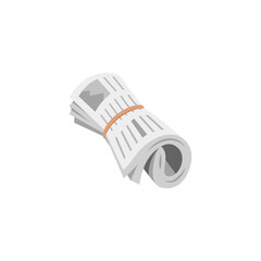 Rolled-up Newspaper
