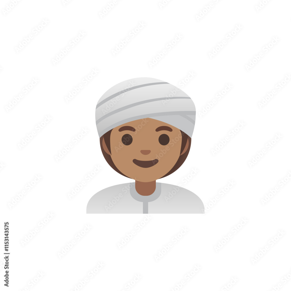 Sticker Person in Turban  
