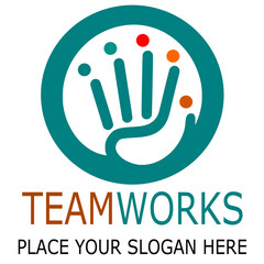 Team Works Place Your Slogan Here