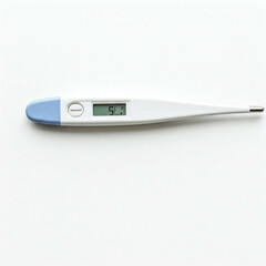 digital thermometer showing a temperature of 37.1 degrees celsius on a white background