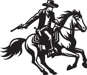 Horse riding, A man ride horse cute beautiful horse black vector