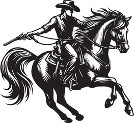Horse riding, A man ride horse cute beautiful horse black vector