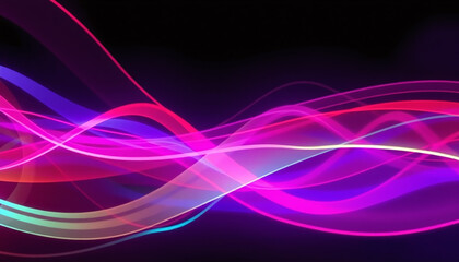 Fototapeta premium Abstract Color Spectrum of curves, lines and angles, diagonal stripes and concentric circles with bokeh effect