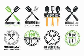 Restaurant logo bundle, kitchen logo bundle,
spatula vector kitchen spatula icon, solid spatula silhouette logo bundle, vector illustration, Kitchen utensils in black and white,
Cooking spatula icon,
