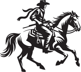 Horse riding, A man ride horse cute beautiful horse black vector