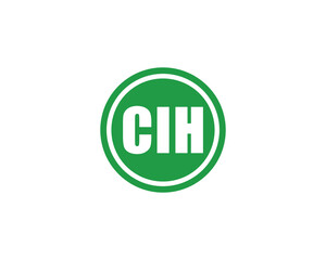 CIH logo design vector template. CIH