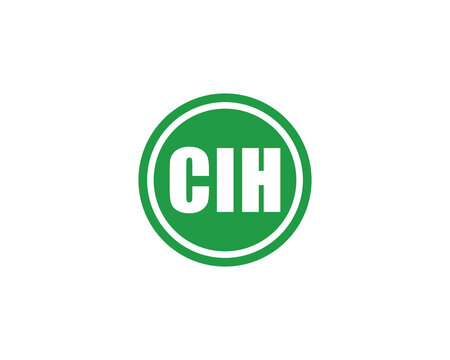 CIH logo design vector template. CIH