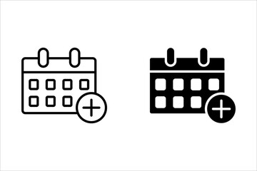 Appointment, in line design. Appointment, scheduling, calendar, meeting, reservation, consultation, reminder on white background vector. 