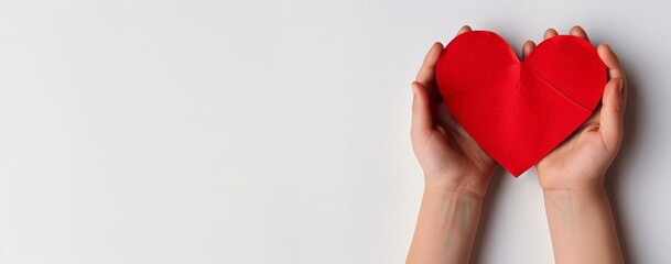 Obraz premium Red Heart in Hands